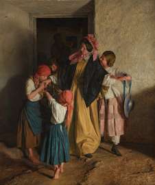 Ferdinand Georg Waldmüller, Der Abschied der Patin (Nach der Firmung), 1859