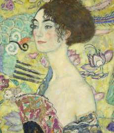 Gustav Klimt, Dame mit Fächer (Detail), 1917-18