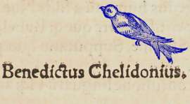 Ex Libris von Benedictus Chelidonius - (Ein Poet als Abt)