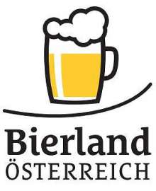 Bierland Österreich Logo - ein stylisiertes Bierkrügerl mit Schriftzug