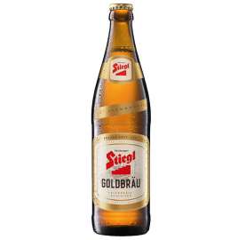 Flaschenfoto: Die neuen Etiketten für das ?Stiegl-Goldbräu? werden ab sofort aus Papier in 100% Recyclingqualität hergestellt.