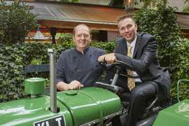 Jrgen Geyer und Rudi Kirschenhofer  das Geschftsfhrer-Duo der Schlossquadrat Gastronomiebetriebe