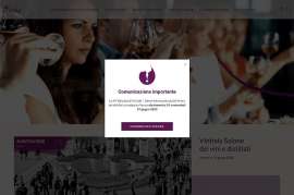Screenshot: Ein Pop-up auf der Vinitaly Website gibt die Verschiebung und den neuen Termin bekannt