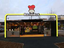 Aussenansicht der neuen BistroBox in Bad Hall