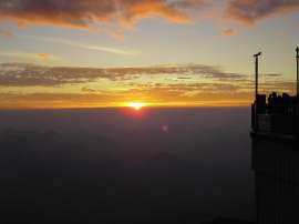 Sonnenaufgang auf der Zugspitze