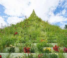 Die Lebende Pyramide, Kirchberg, bei der LUGA Luxembourg Urban Garden