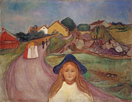 Edvard Munch Straße in Aggsgardstrand, 1901