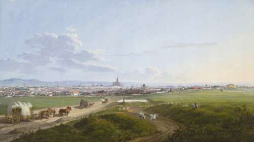 Jakob Alt, Blick auf Wien von der Spinnerin am Kreuz
