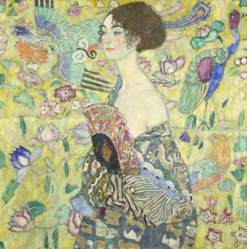 Gustav Klimt, Dame mit Fächer, 1917-18