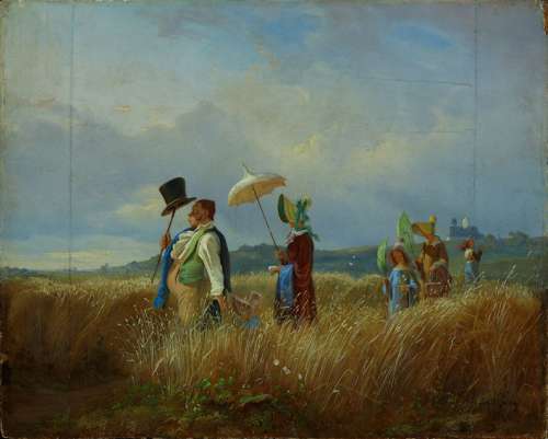 Carl Spitzweg, Der Sonntagsspaziergang, 1841