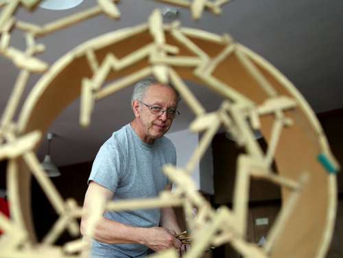 Márton Barabás at his studio