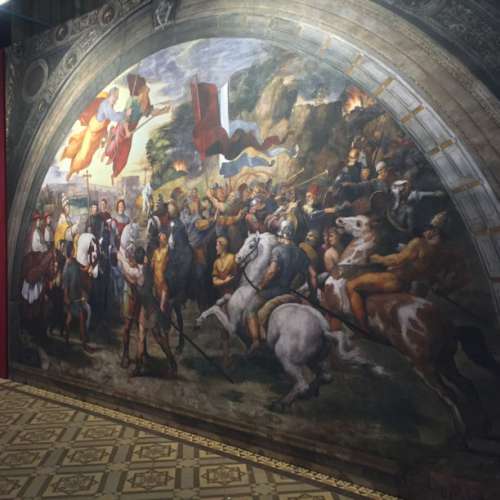 Ausstellungsansicht: Die grossen Meister in der Votivkirche