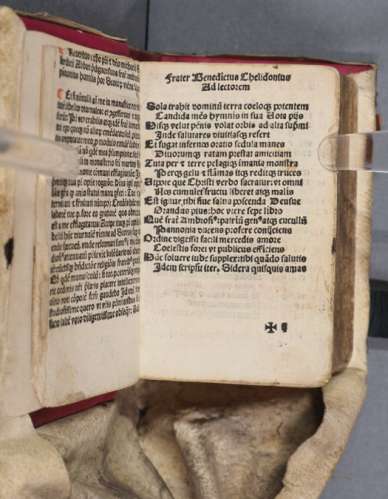 StiB 17.i.53, fol. 2r. – Begleitworte des Benedictus Chelidonius. In: Diurnale Monasticum (Venedig, 1515)