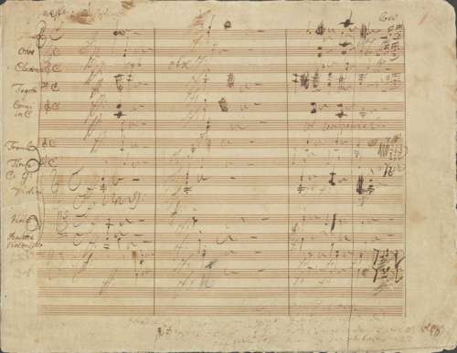 Ludwig van Beethoven: Ouvertüre Zur Weihe des Hauses op. 124, eigenhändige Partitur