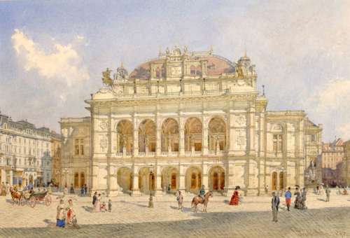 Franz Alt Die neue Hofoper in Wien, 1873