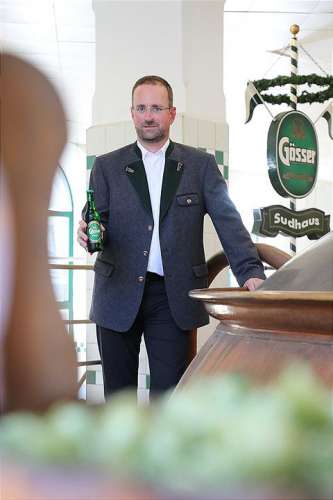 Braumiester Markus Baumann ist stolz auf die innovative Geschmacksvielflt von Gösser Bier