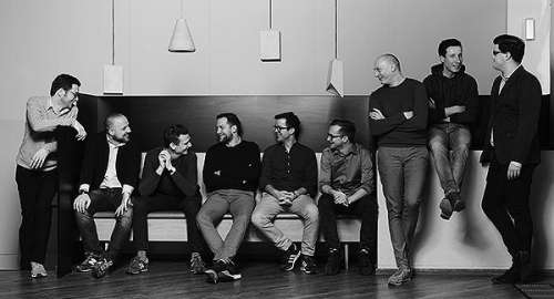 Gruppenbild V.l.n.r.: Markus Gould (Heunisch & Erben), Thomas Juranitsch (Coburg), Timo Muliar (Pramerl & the Wolf), Steve Breitzke (MAST), Matthias Pitra (MAST), Benjamin Edthofer (Heunisch & Erben), Andreas Katona (Juan Amador), René Antrag (Steire