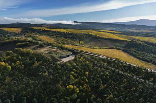Panoramablick von Tenuta Luce ins Montalcino