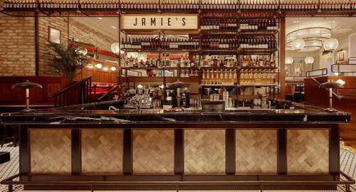 Die Bar im Jamie Oliver Wien