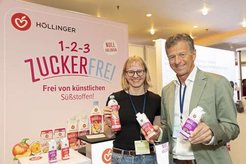 v.r.n.l. Gerhard Hllinger und Stephanie Hllinger beim 42. Ernhrungskongress der Ditologie Austria