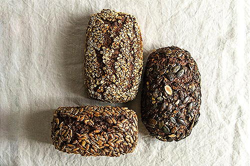 Die drei Sorten von Joseph Brot Glutenfreiem Bio-Brot.