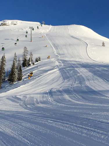 Skipiste auf der Tauplitz