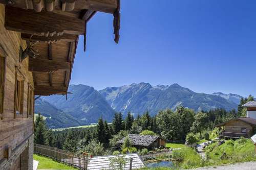 Panoramaausblick auf die Berge