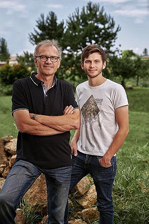 Norbert (link) und Sohn Wilfried Bauer